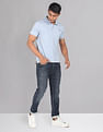 AD by Arvind Modern All Over Print Polo Shirt