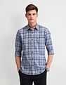 Arrow Sport Grid Tattersall Checks Cotton Shirt