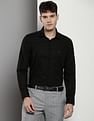 Tommy Hilfiger Solid Engineered Cotton Shirt