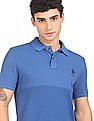 U.S. Polo Assn. Denim Co. Ribbed Collar Tonal Panel Polo Shirt