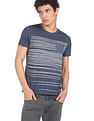 Flying Machine Horizontal Stripe Heathered T-Shirt