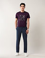 Arrow Newyork Graphic Printed Night Is Young T-Shirt