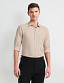 Arrow Cutaway Collar Windowpane Check Shirt