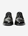 Cole Haan Men Black Perforated Dawson Grand 360 Wingtip Oxford Shoes