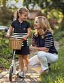 U.S. Polo Assn. Kids Girls Horizontal Striped Skater Dress