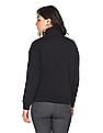 U.S. Polo Assn. Women High Neck Zip Up Sweatshirt