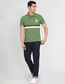 U.S. Polo Assn. Denim Co. Contrast Stripe Pique Polo Shirt