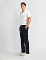Arrow Sport Regular Fit Solid Trousers