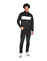 Flying Machine High Neck Colour Block Sweatshirt