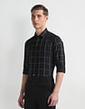 Arrow Newyork Windowpane Check Slim Fit Shirt