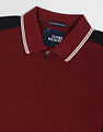 Flying Machine Striped Cotton Polo Shirt