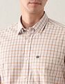 Arrow Sport Grid Tattersall Checked Regular Fit Shirt