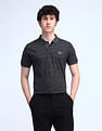 Flying Machine Floral Printed Cotton Polo Shirt