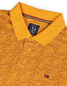 AD by Arvind Modern Abstract Print Polo Shirt