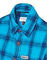 U.S. Polo Assn. Kids Boys Spread Collar Checked Shirt