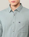 Arrow Sport Textured Slim Fit Shirt