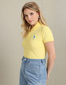 U.S. Polo Assn. Women Typographic Print Pique Polo Shirt