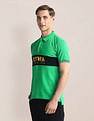 U.S. Polo Assn. Brand Print Slim Fit Polo Shirt