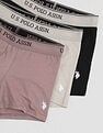 U.S. Polo Assn. Mid Rise Solid OET15 Trunks - Pack Of 3