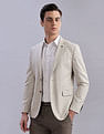 Tommy Hilfiger Self-Design Regular-Fit Viscose Single Breasted Blazer