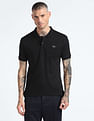 Flying Machine Solid Cotton Polo Shirt