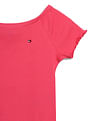 Tommy Hilfiger Kids Girls Boat Neck Ribbed T-Shirt