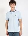 Tommy Hilfiger Solid Regular-Fit Cotton Polo Shirt