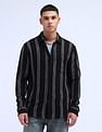 Flying Machine Vertical Striped Cotton Shirt