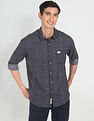 U.S. Polo Assn. Denim Co. Rounded Cuff Printed Casual Shirt