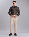 Tommy Hilfiger Checked Regular Fit Plain Woven Shirt