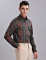 Tommy Hilfiger Checked Regular Fit Plain Woven Shirt