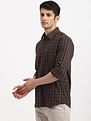 Arrow Sports Plaid Twill Casual Shirt