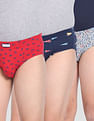 USPA Innerwear Boys Mid Rise Cotton Spandex OKB01 Briefs - Pack Of 3