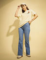 Flying Machine Women K-Street X Flared Fit Vintage Jeans