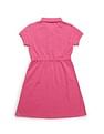 U.S. Polo Assn. Kids Girls Cinched Waist Polo Dress