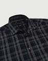 Tommy Hilfiger Large Melange Slim Fit Checked Shirt