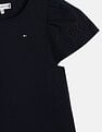 Tommy Hilfiger Kids Girls Cut-Work Relaxed-Fit Polyester Dress