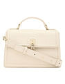 Tommy Hilfiger Solid Cream PU Bag