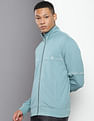 Calvin Klein Repeat Logo Zip Up Track Sweatshirt