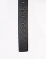Calvin Klein Printed Black Leather Reversible Belts