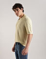Calvin Klein Jeans Solid Regular Fit Linen Polo Shirt