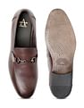 Arrow Textured Copland Leather Slip On Shoes