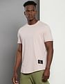 Calvin Klein Badge Turn Up Sleeve T-Shirt