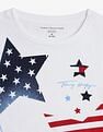 Tommy Hilfiger Kids Girls Printed Regular Fit Cotton T-Shirt