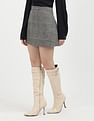 Tommy Hilfiger Wool Check Mini Skirt