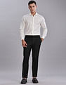 Tommy Hilfiger Self-Design Regular Fit Plain Woven Shirt