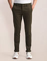 U.S. Polo Assn. Geometric Print Slim Twill Trousers