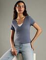 Tommy Hilfiger Solid Slim Fit Cotton T-Shirt