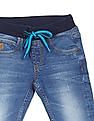 U.S. Polo Assn. Kids Elasticized Waist Slim Fit Jeans