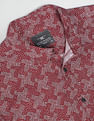 Flying Machine Abstract Print Cotton Shirt